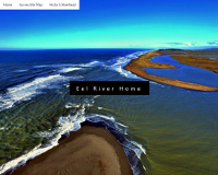 Screen shot of the Eel River website.