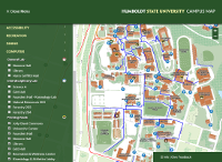 Screen shot of the HSU web map 